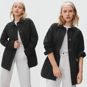 Everlane The Cinchable Chore Jacket In Black Size Small New